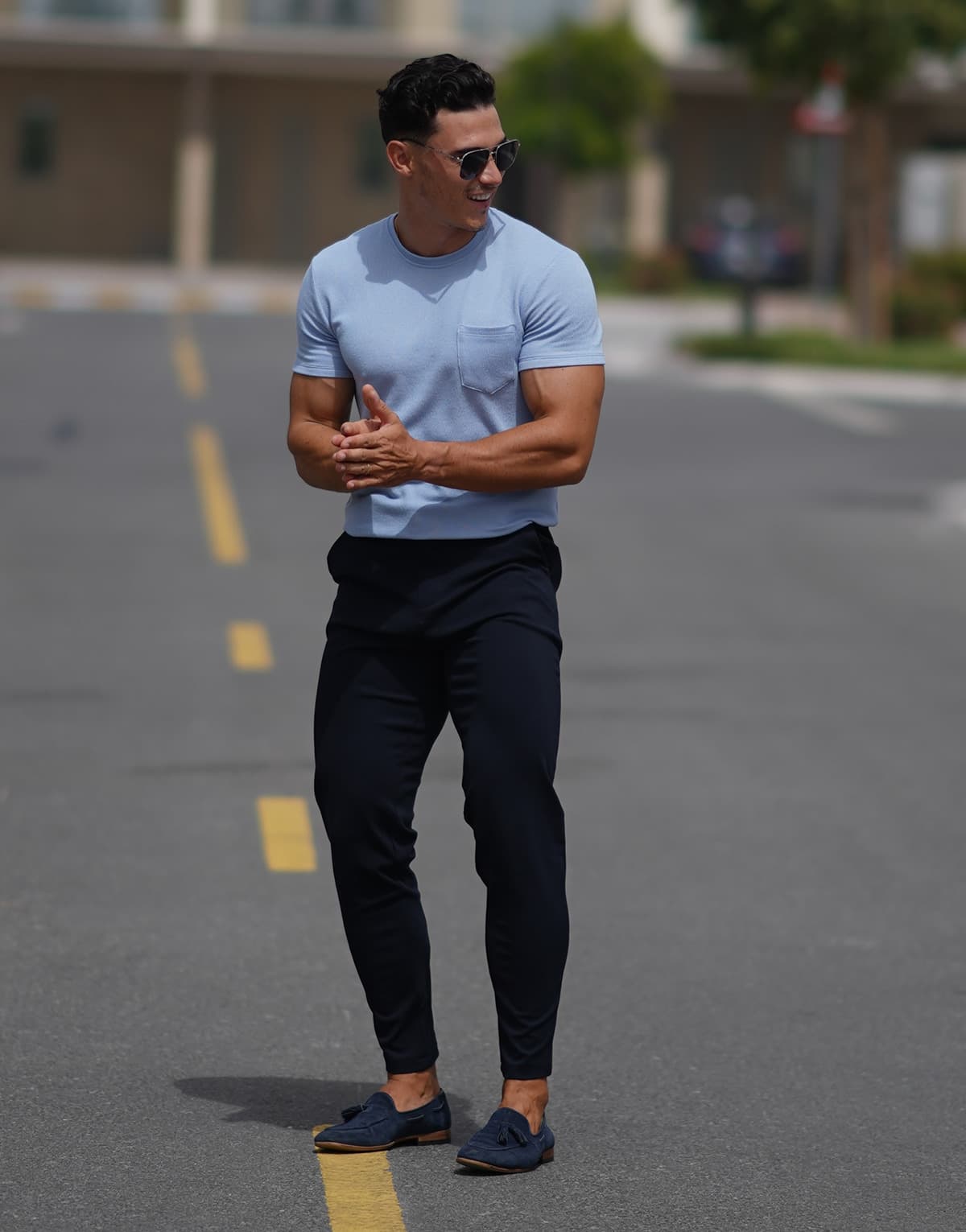 Men's Pants THEAD. Blue