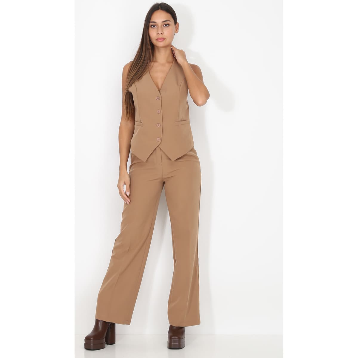 Women's Blazers La Modeuse Brown