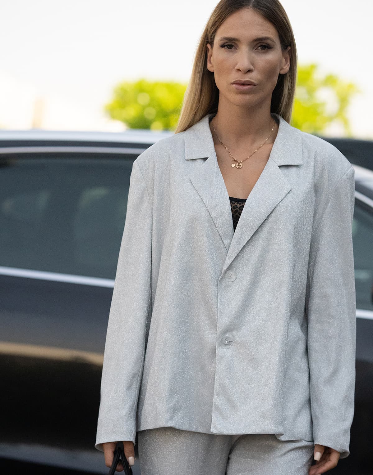 Women's Blazers THEAD. Silver