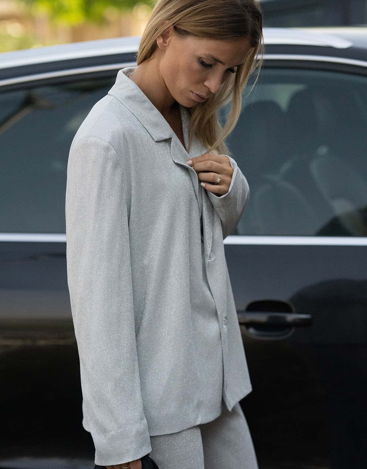 Women's Blazers THEAD. Silver