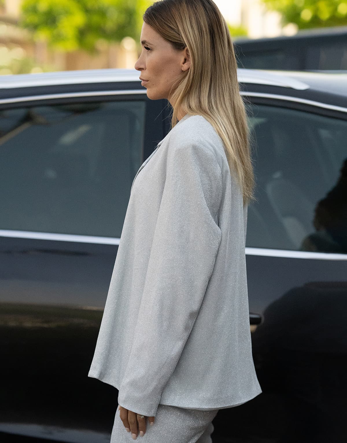 Women's Blazers THEAD. Silver