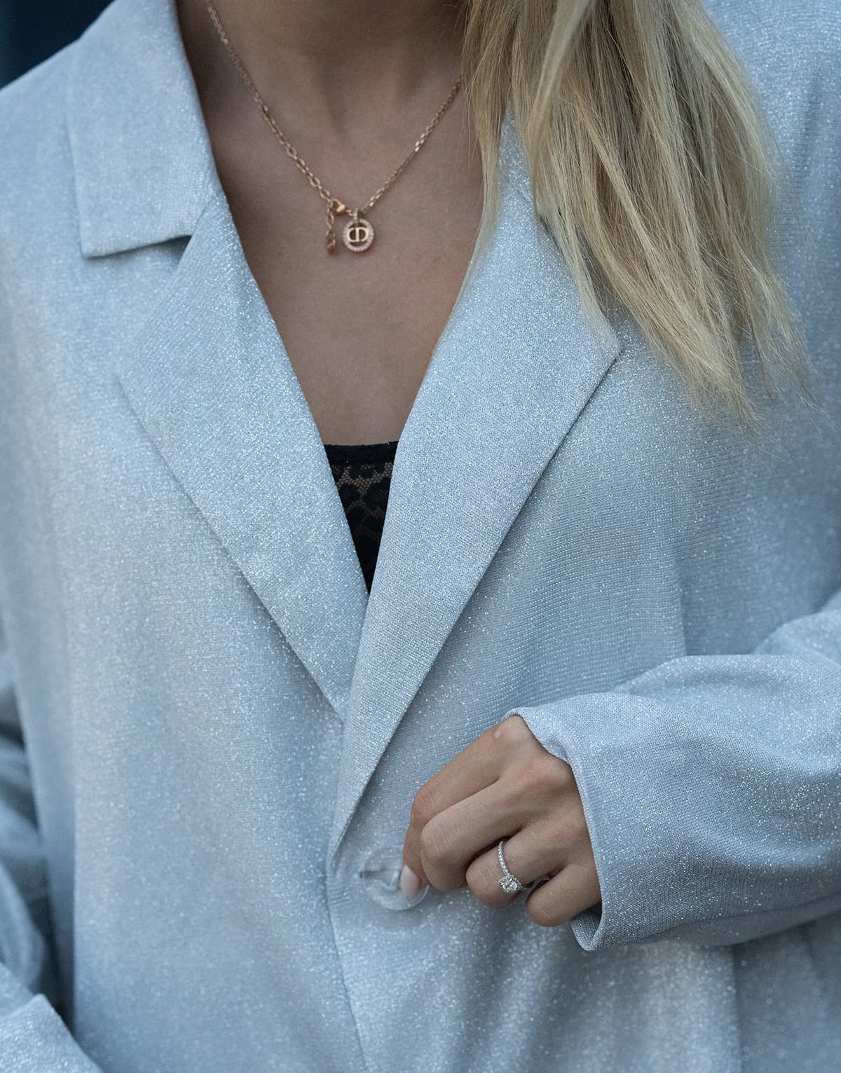 Women's Blazers THEAD. Silver