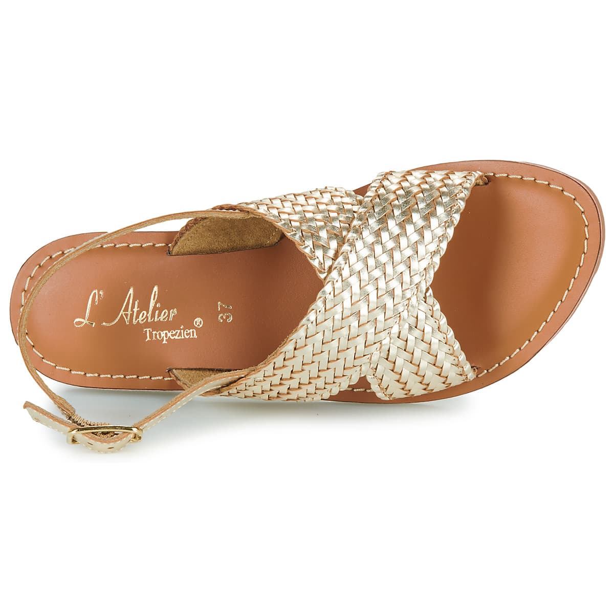 Women's Sandals L'Atelier Tropézien Gold