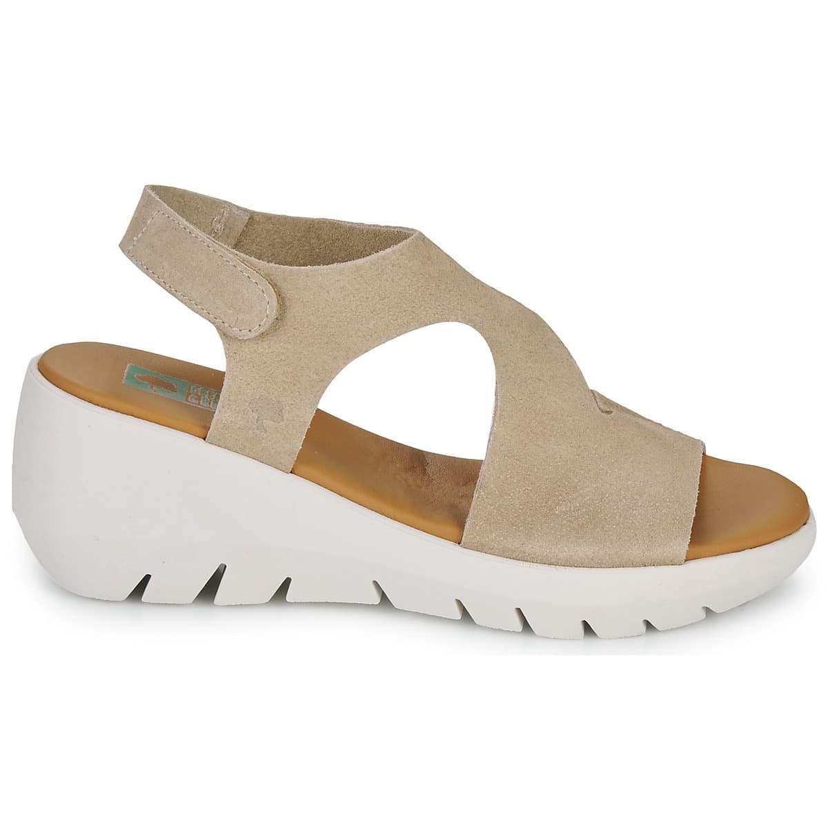 Women's Platforms Dream in Green Beige
