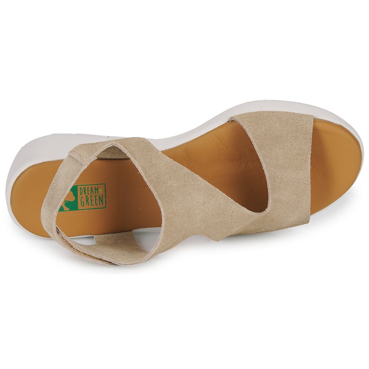 Women's Platforms Dream in Green Beige