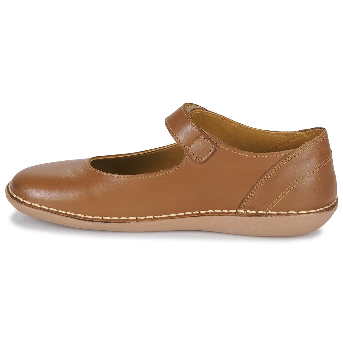 Women's Ballet Flats Dream in Green Brown