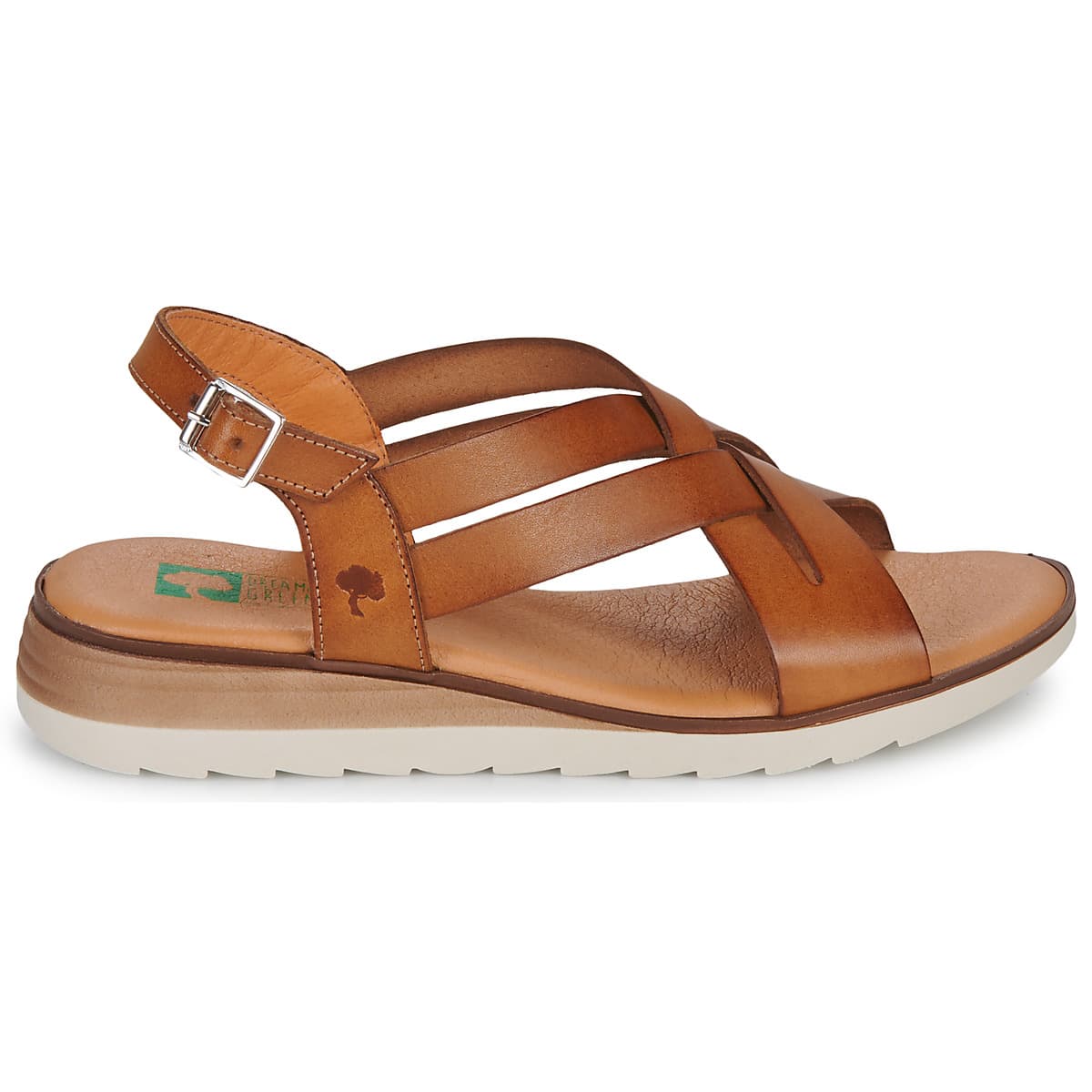 Women's Platforms Dream in Green Brown