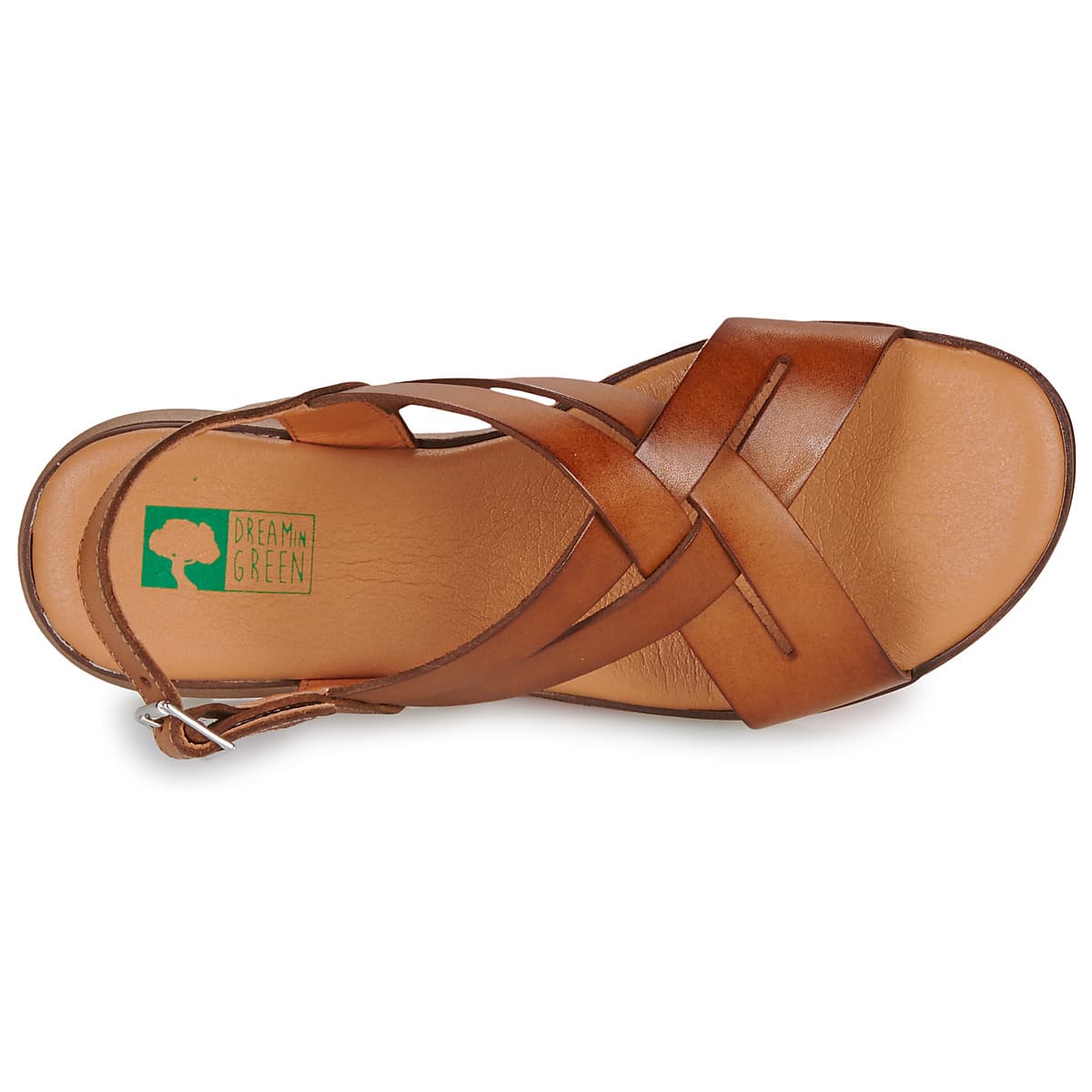 Women's Platforms Dream in Green Brown