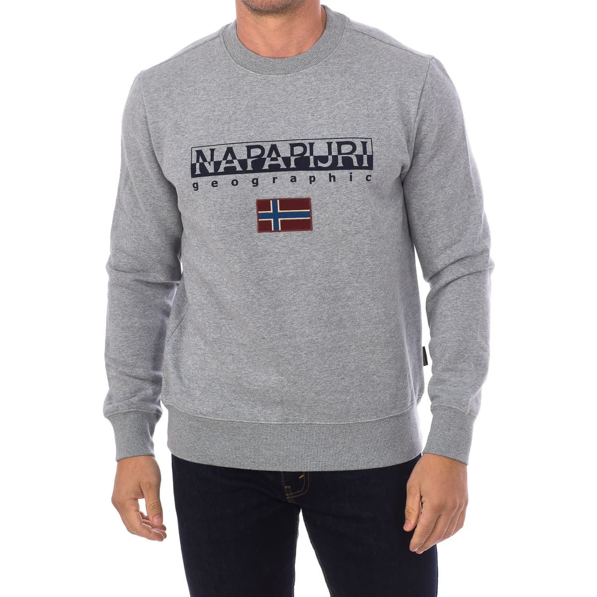 Men's Sports T-Shirts Napapijri Gray