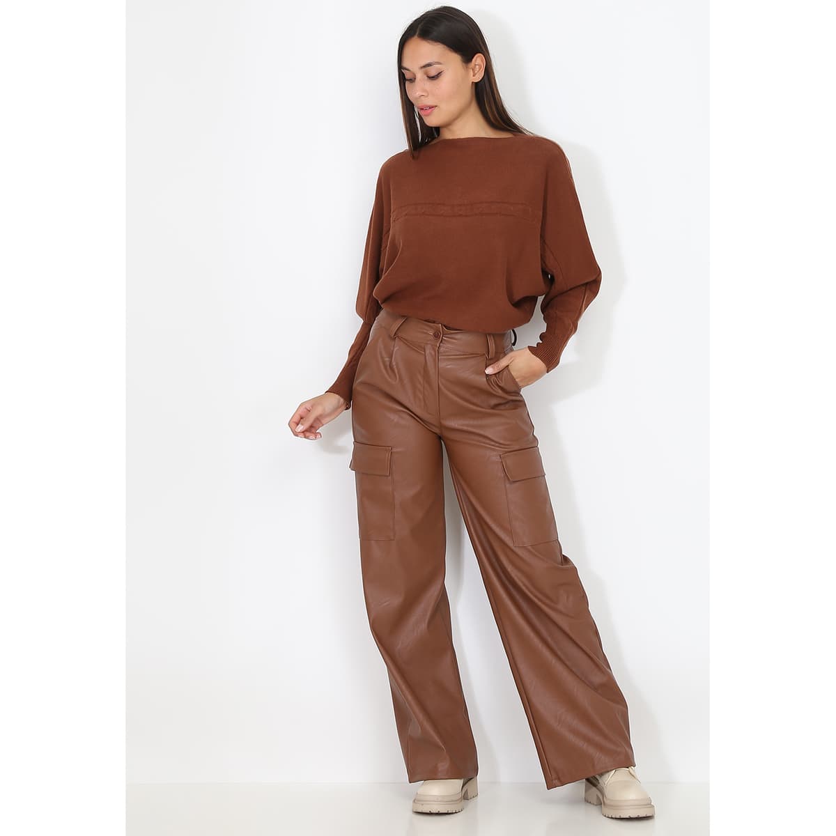 Women's Pants La Modeuse Brown
