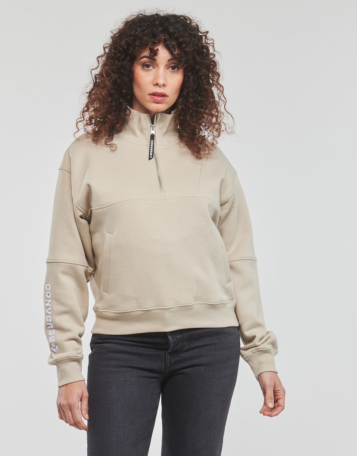 Women's Sweatshirts Converse Beige