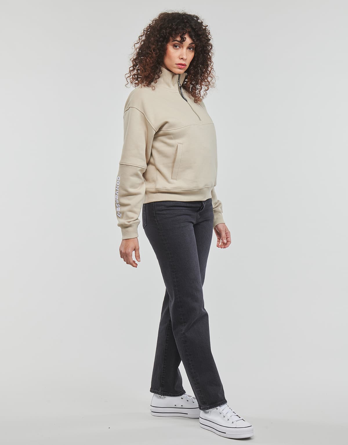 Women's Sweatshirts Converse Beige