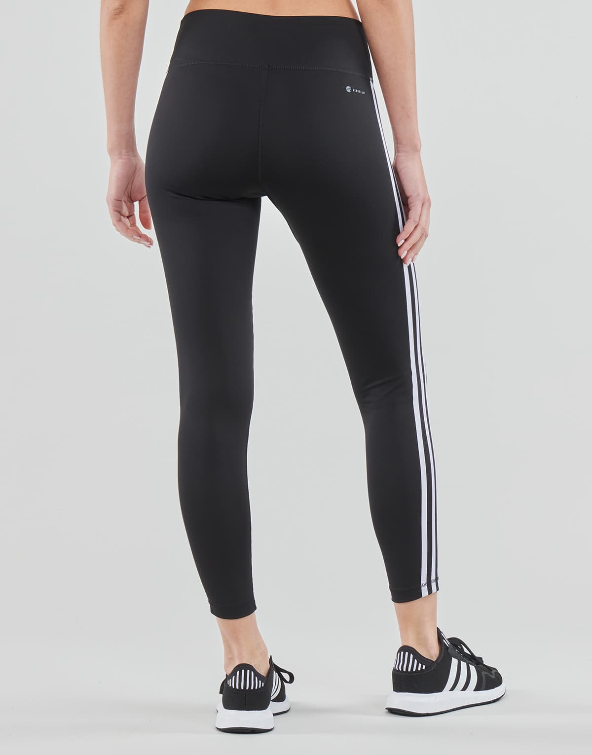 Adidas Training Γυναικείο Cropped Κολάν Ψηλόμεσο Μαύρο HT5438