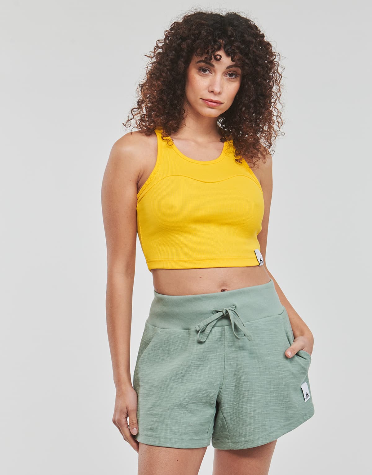 Women's Sleeveless Tops adidas Yellow