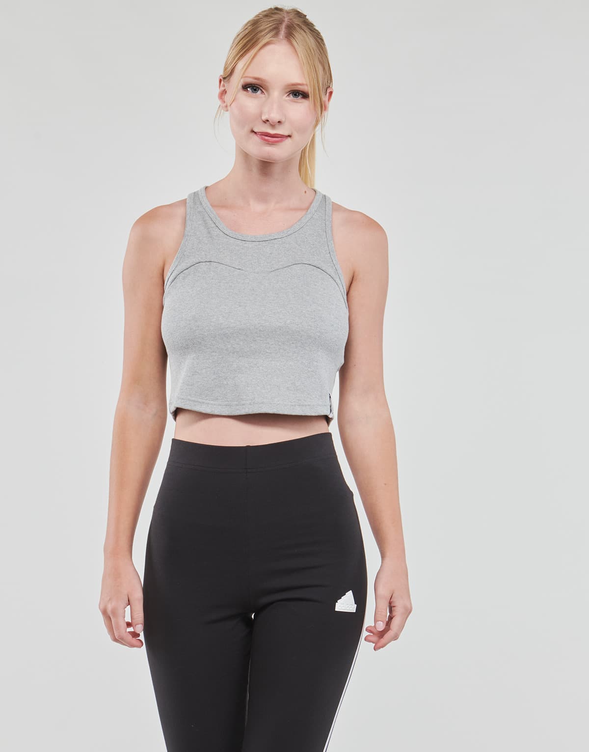 Women's Sleeveless Tops adidas Gray