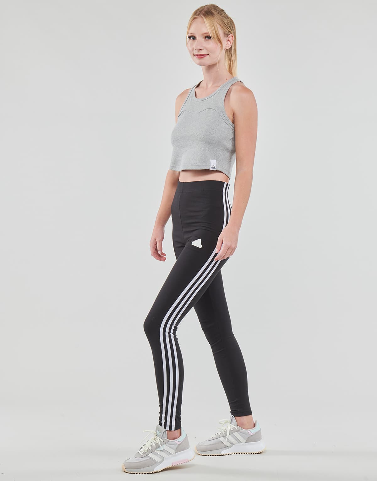 Women's Sleeveless Tops adidas Gray