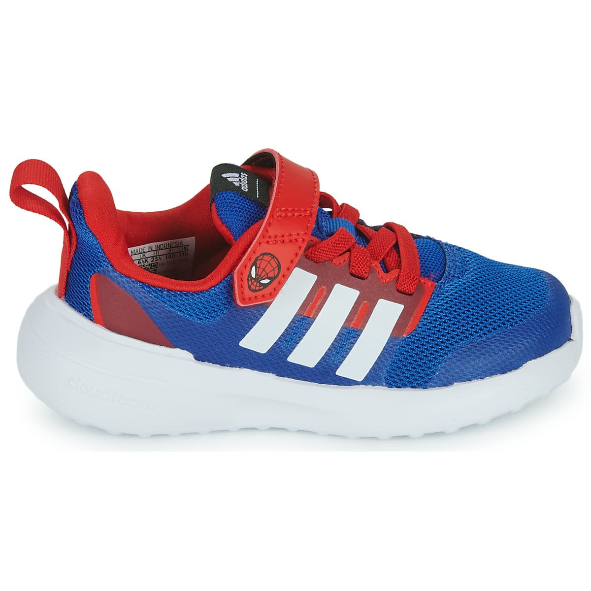 Παιδικό Αθλητικό Παπούτσι για Αγόρι Adidas X Marvel Fortarun 2.0 Spiderman Cloudfoam Sport Running Elastic Lace Top Strap Shoes Χρώματος Μπλε HP9000