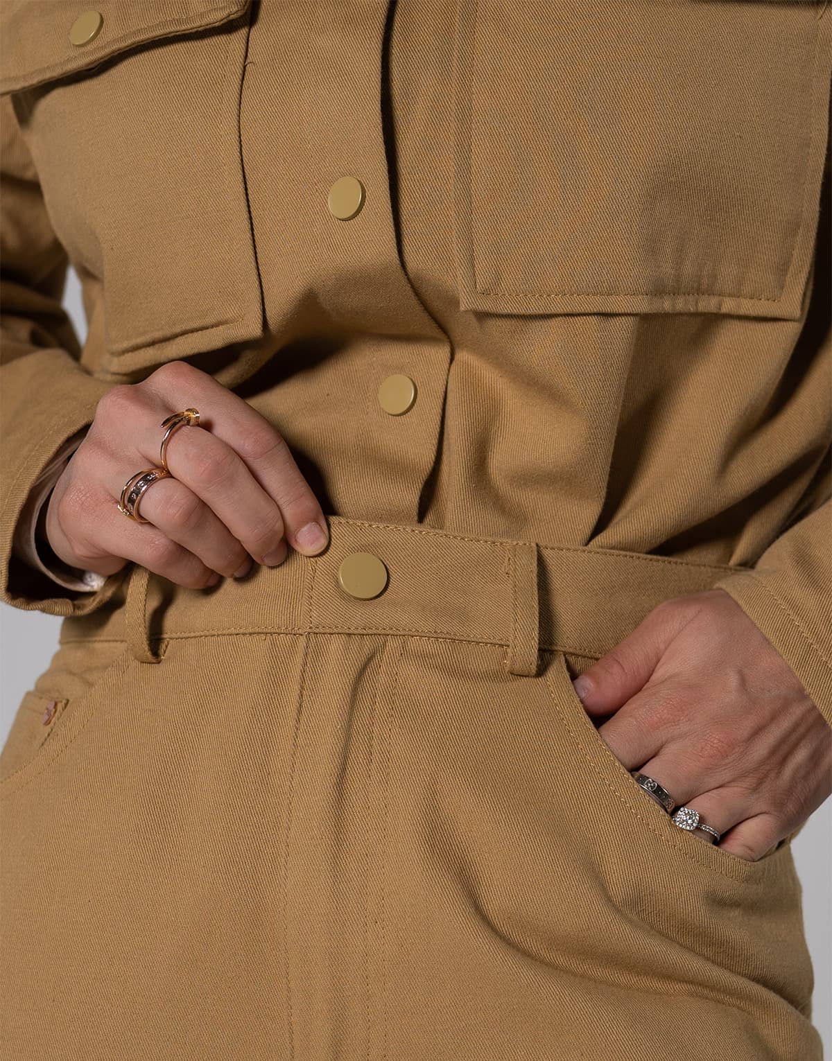 Women's Blazers THEAD. Beige