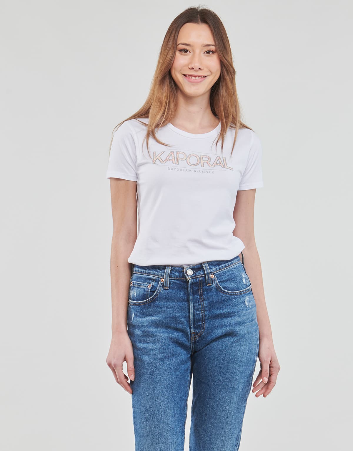 Women's T-Shirts Kaporal White