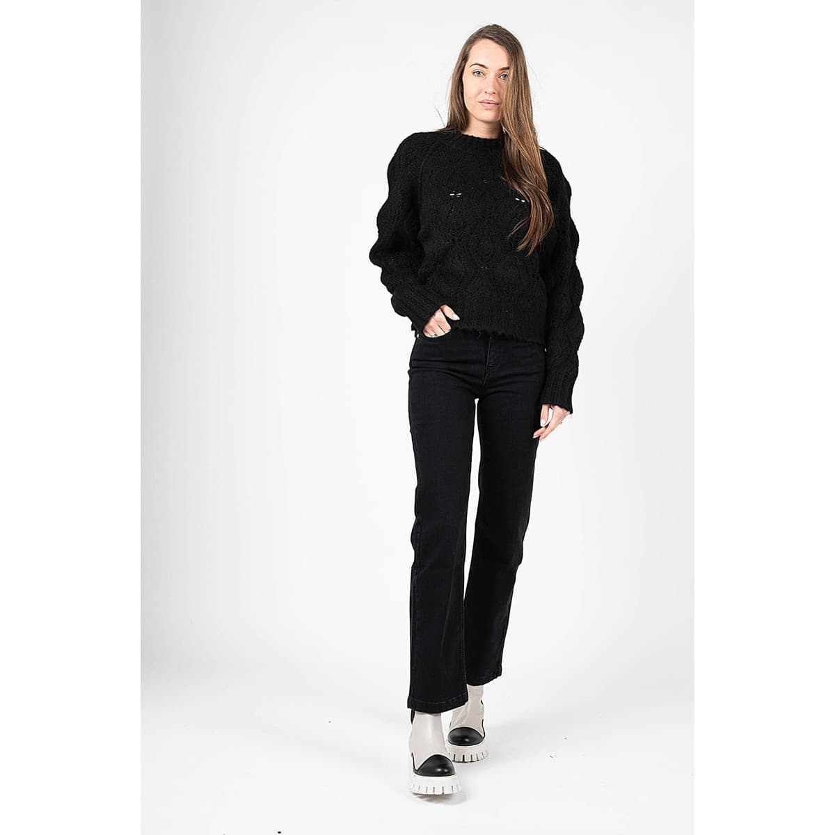 Women's Pants Silvian Heach Black
