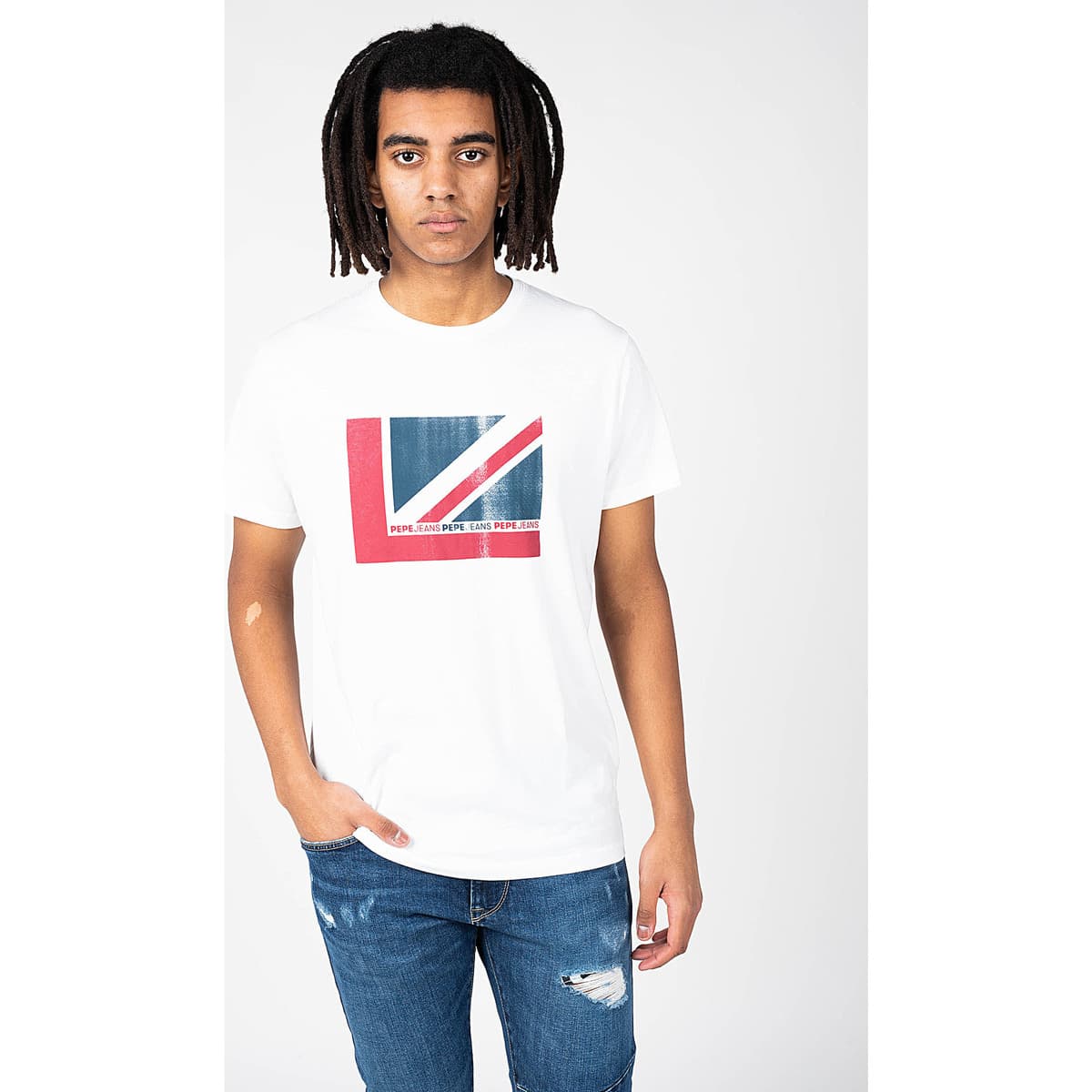 Men's T-Shirts Pepe Jeans White