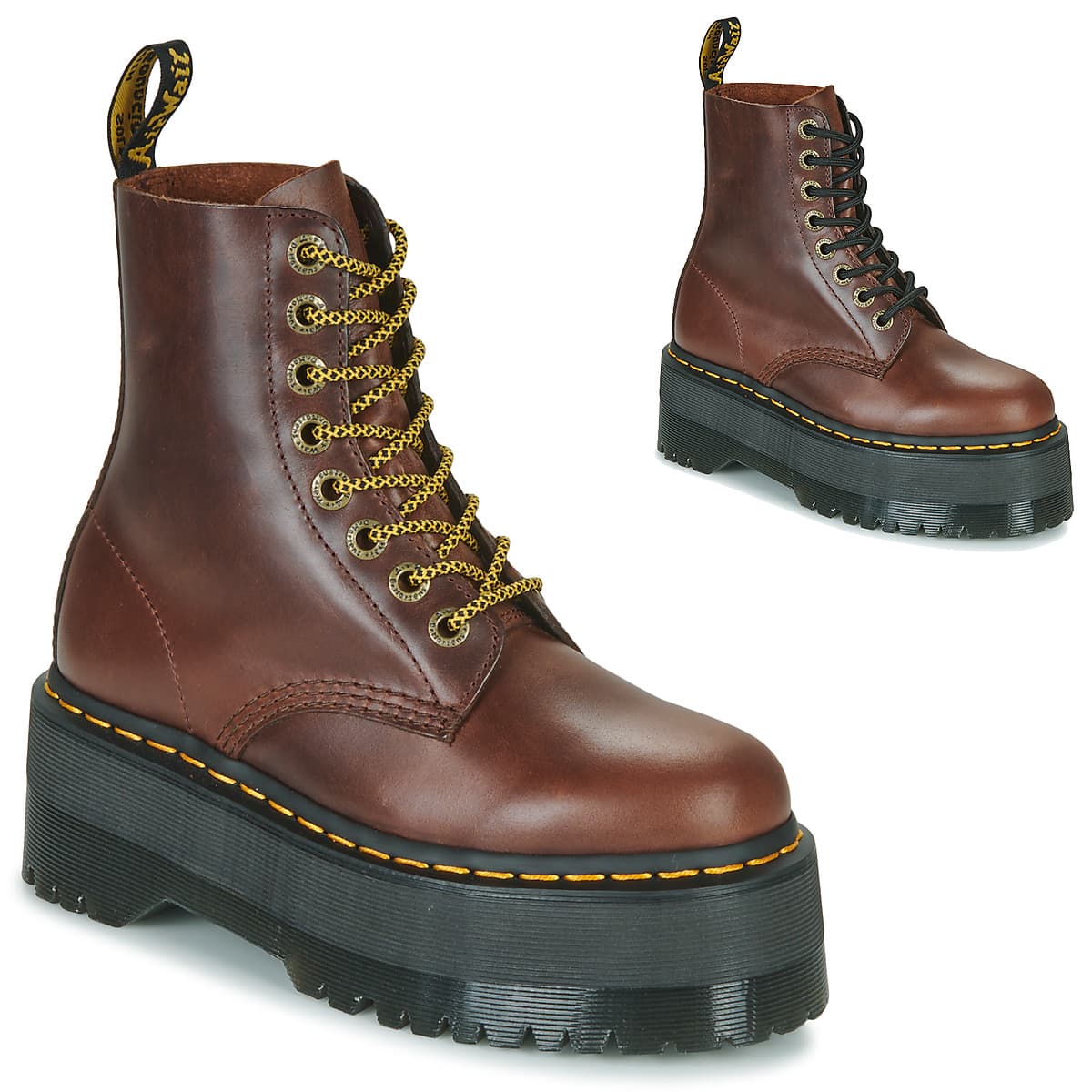 Women's Boots Dr. Martens Brown
