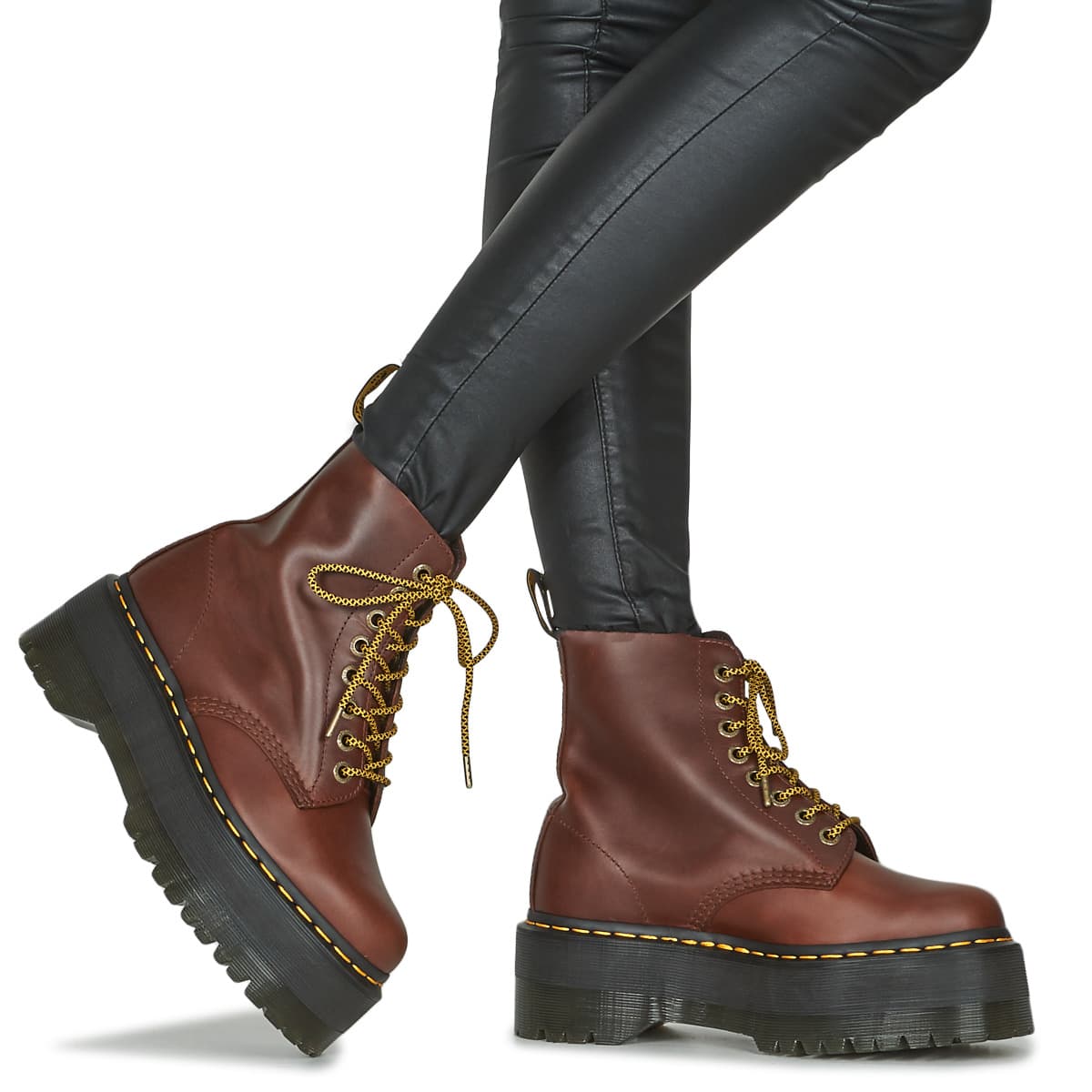 Women's Boots Dr. Martens Brown