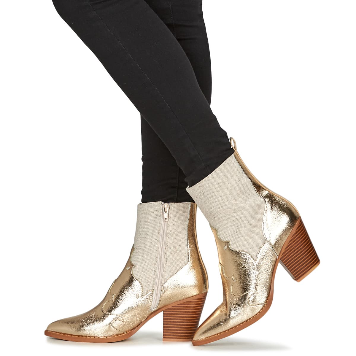 Women's Ankle Boots Vanessa Wu Gold