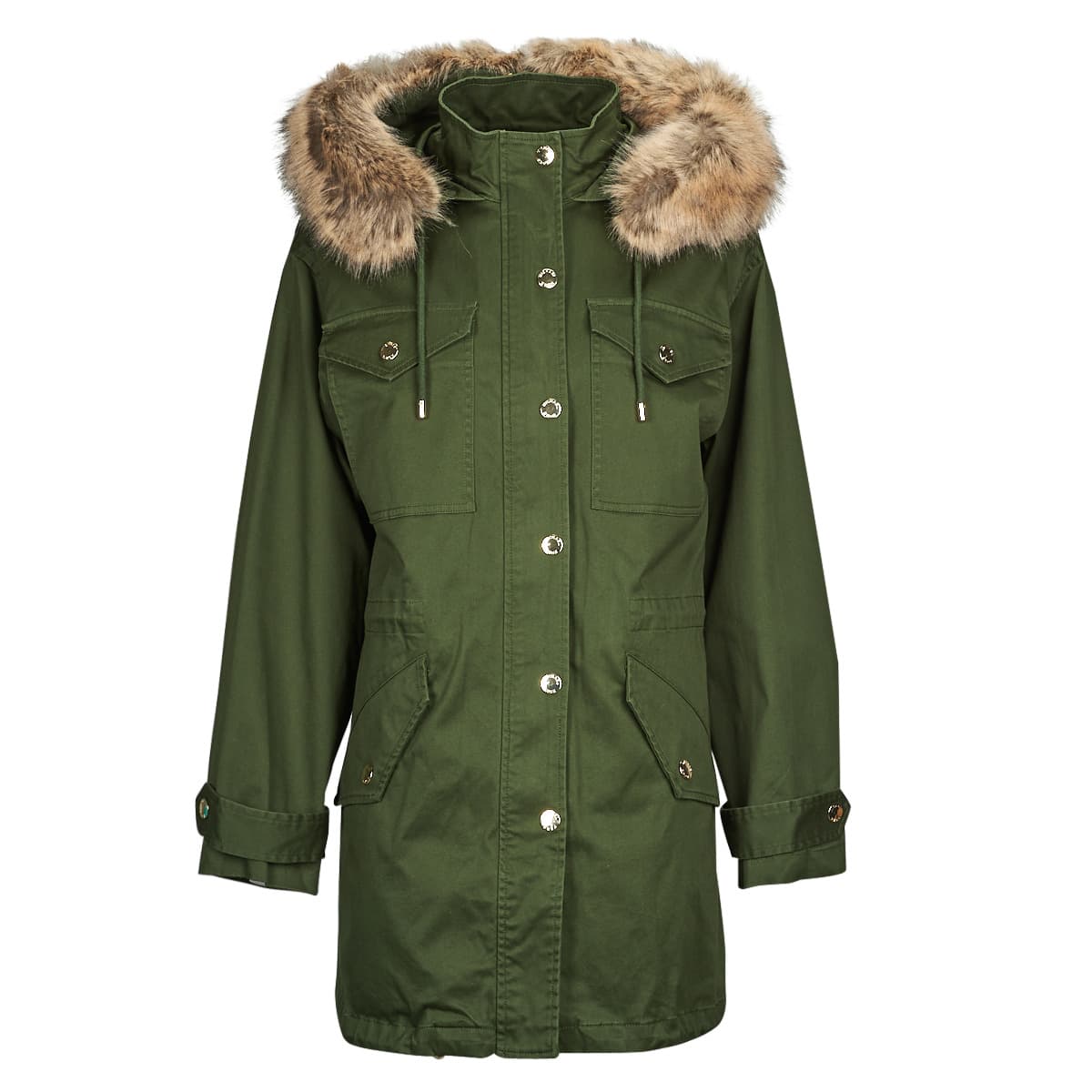 Women's Parkas Michael Kors Khaki