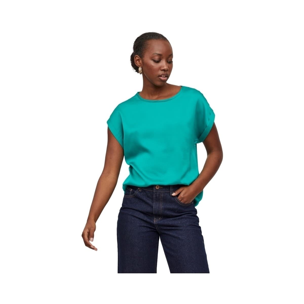 Women's T-Shirts Vila Green