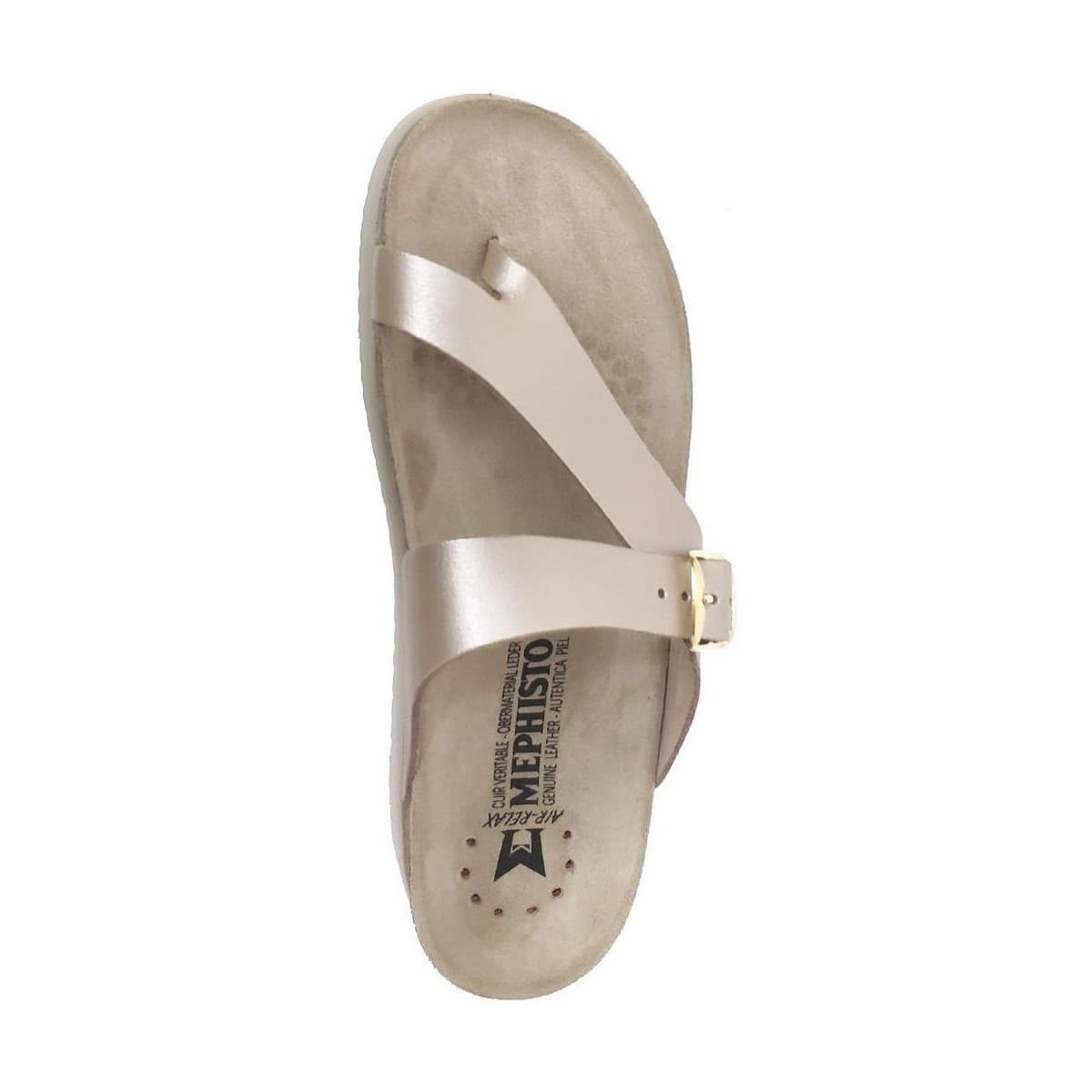 Women's Flip Flops Mephisto Gold