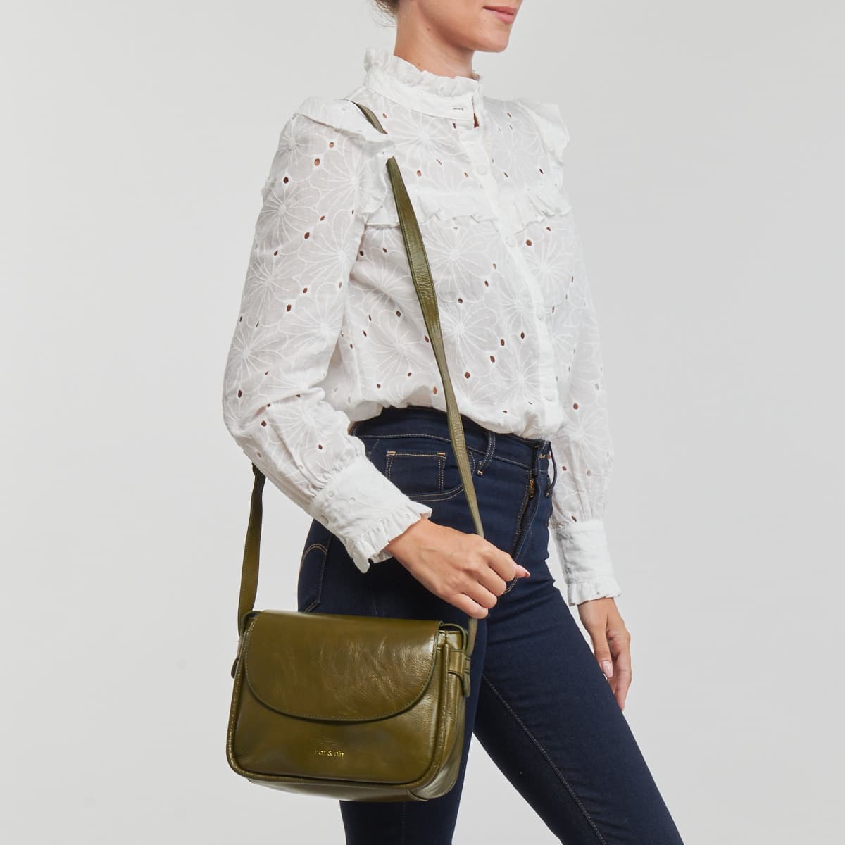 Women's Shoulder Bags Nat et Nin Green