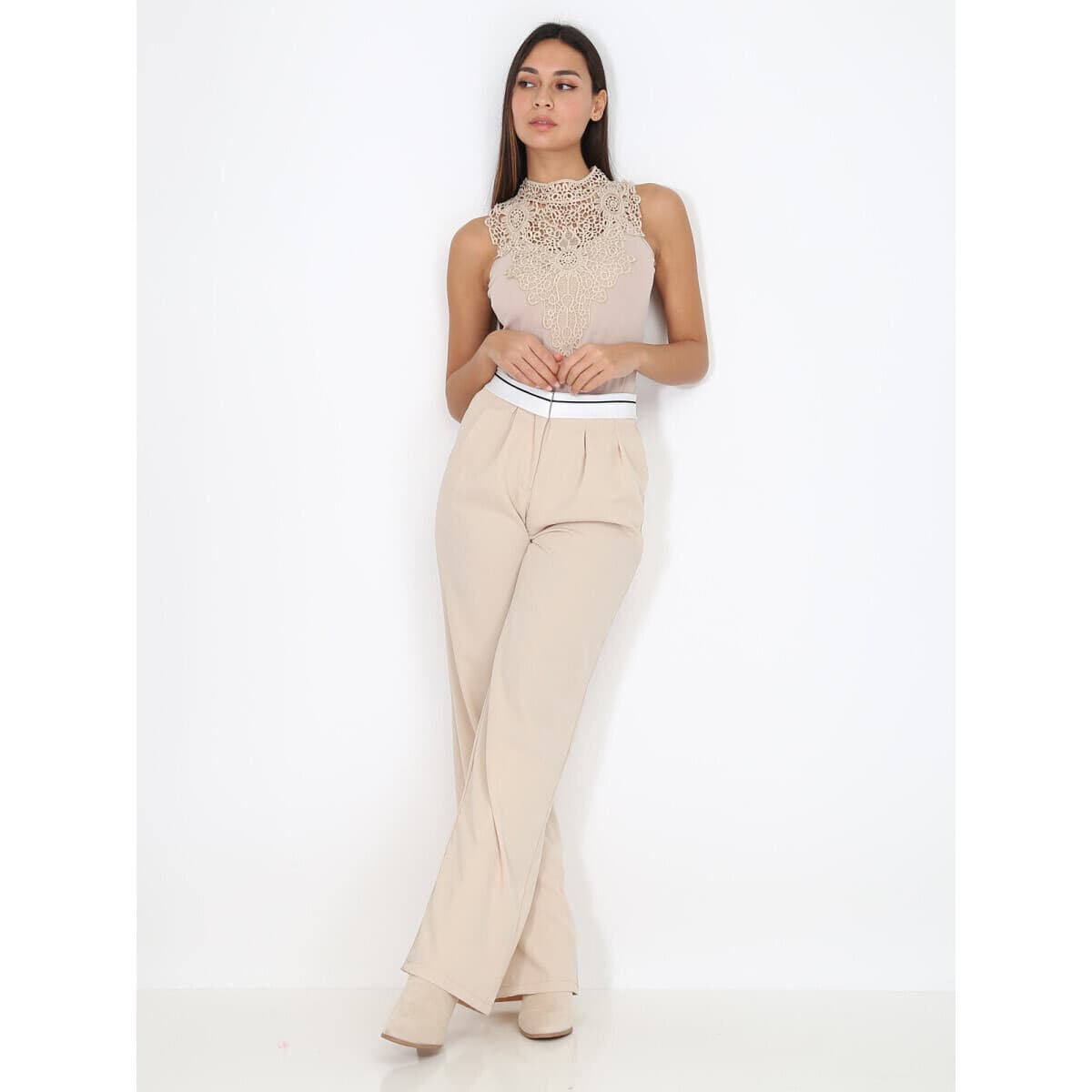 Women's Pants La Modeuse Beige