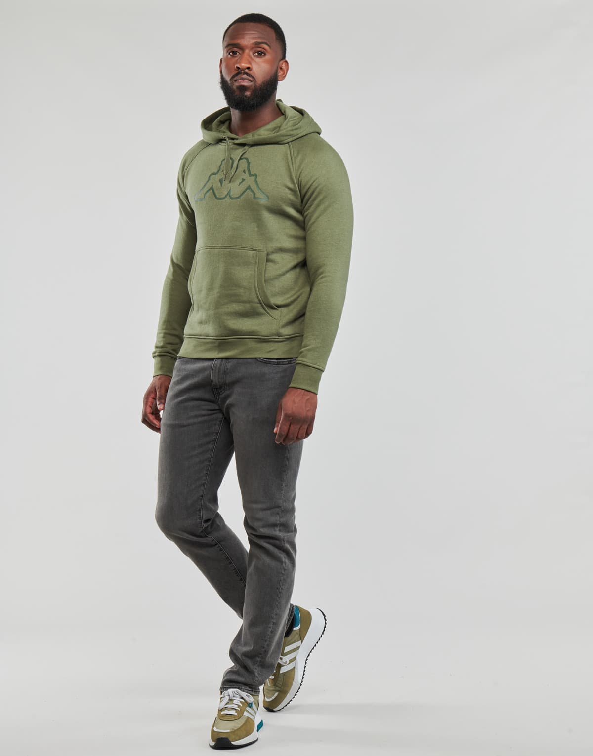 Men's Sports Hoodies & Sweatshirts Kappa Khaki
