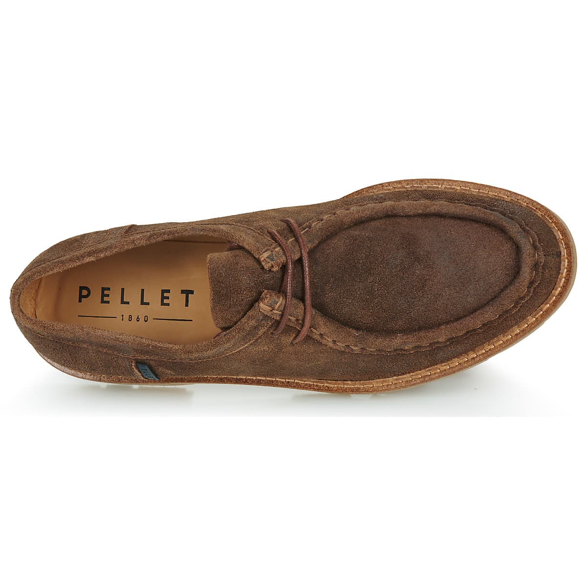 Men's Derby Shoes Pellet Brown