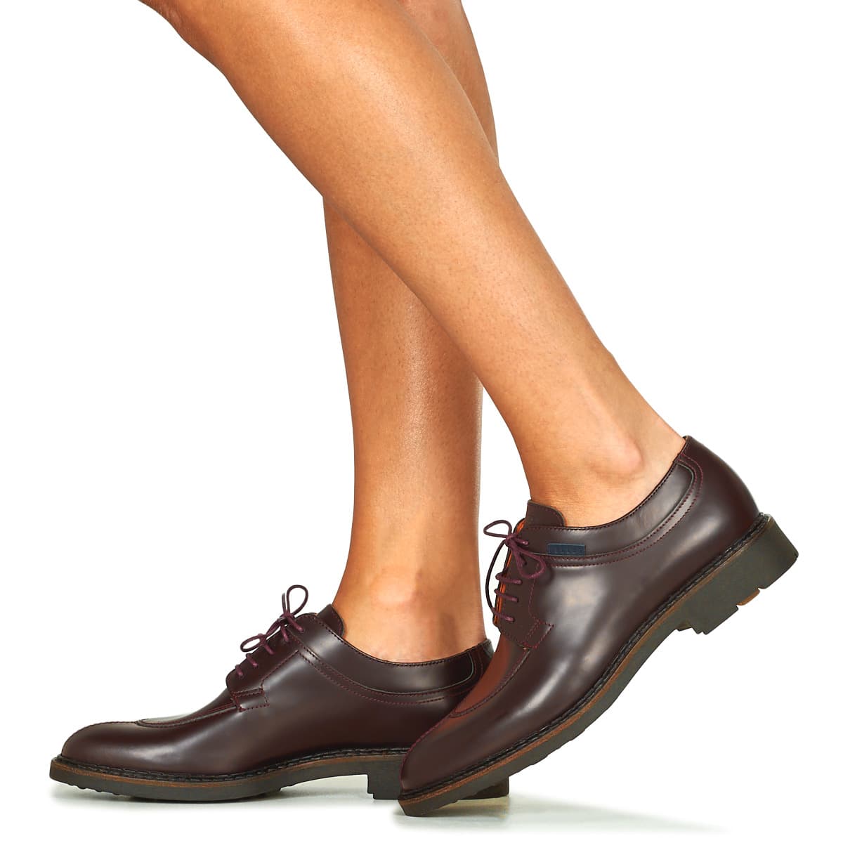 Women's Derby Shoes Pellet Red