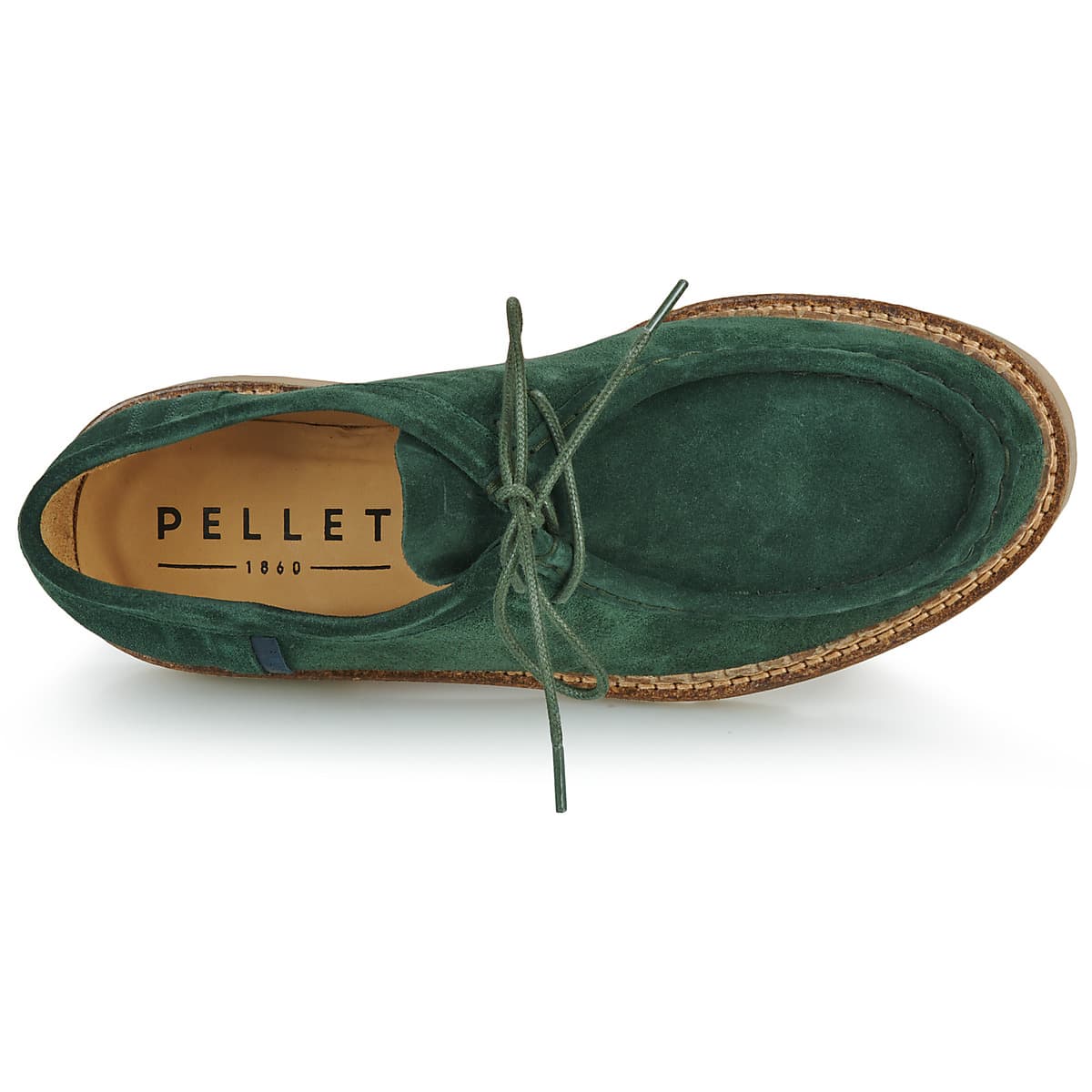 Women's Derby Shoes Pellet Green