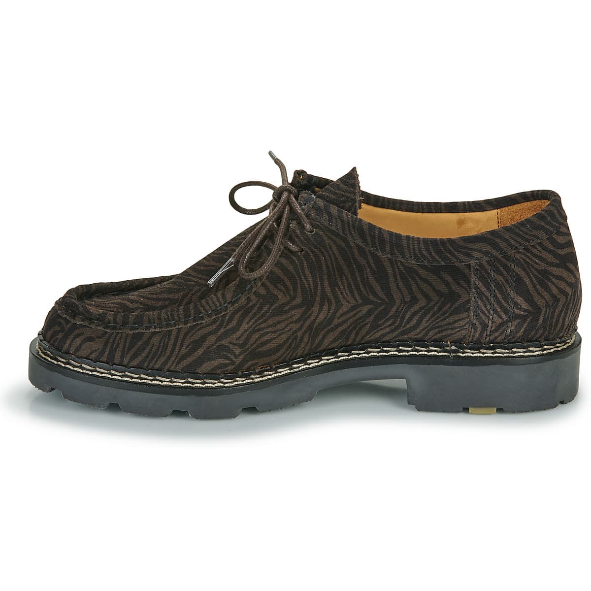 Women's Derby Shoes Pellet Brown