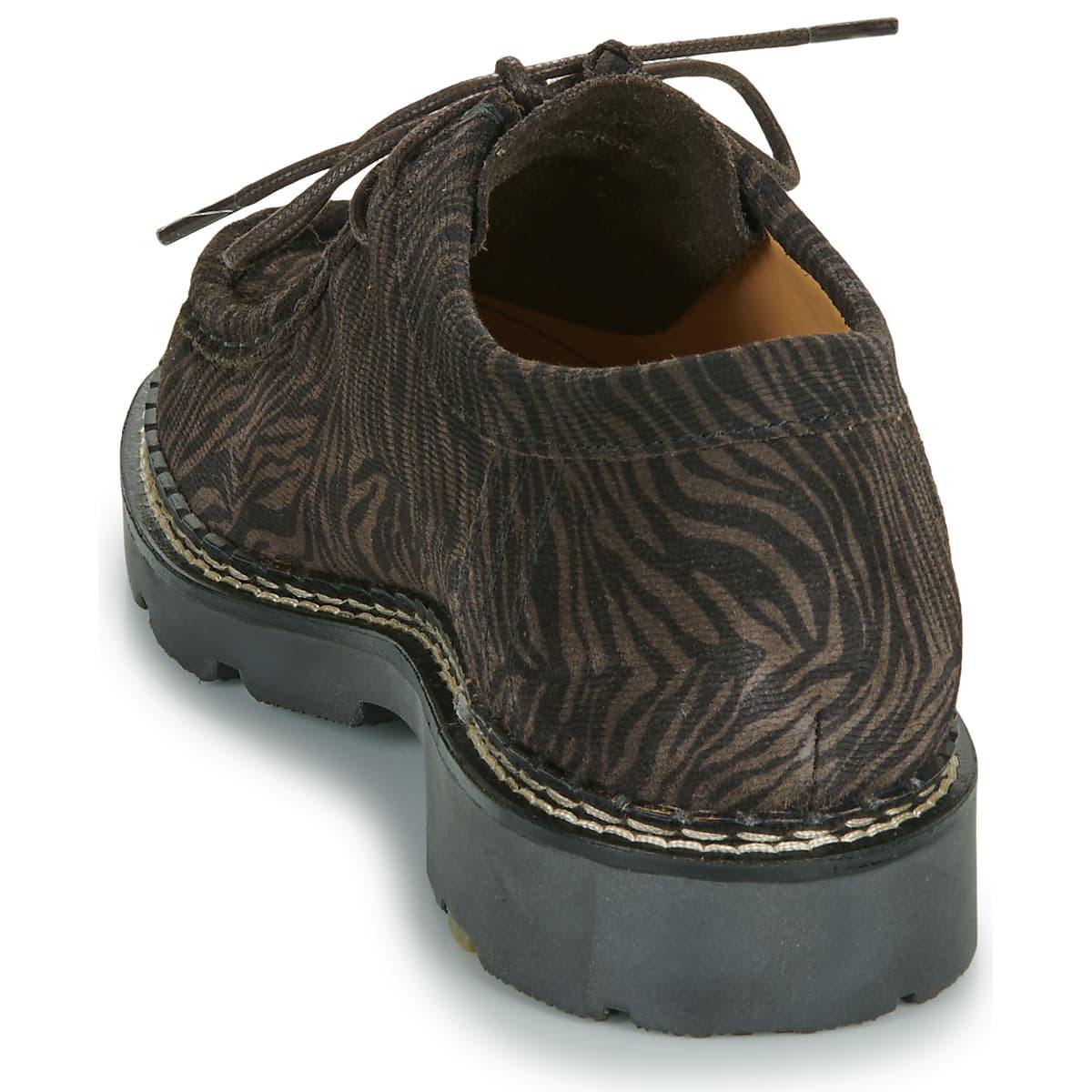 Women's Derby Shoes Pellet Brown