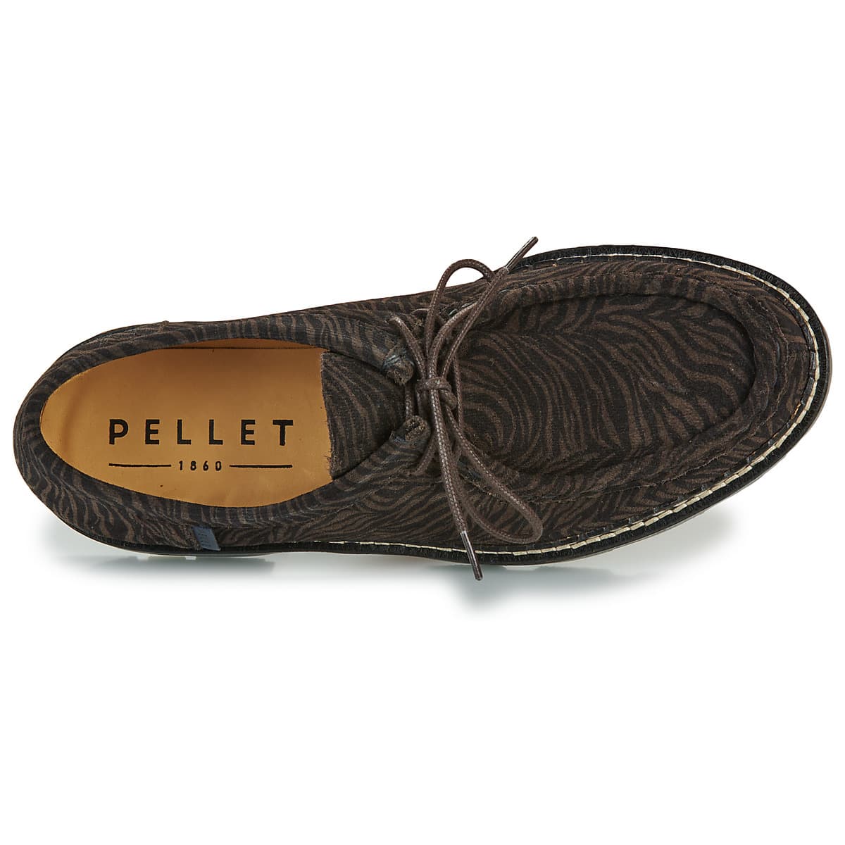 Women's Derby Shoes Pellet Brown