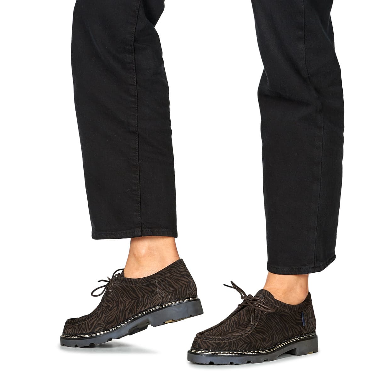 Women's Derby Shoes Pellet Brown