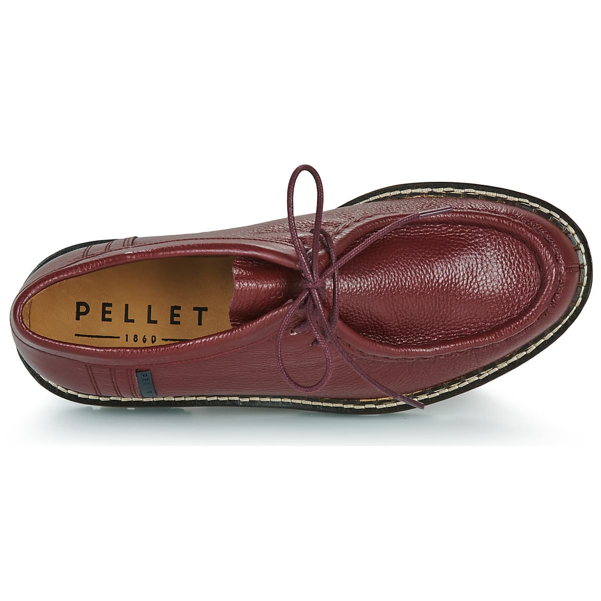 Women's Derby Shoes Pellet Bordeaux