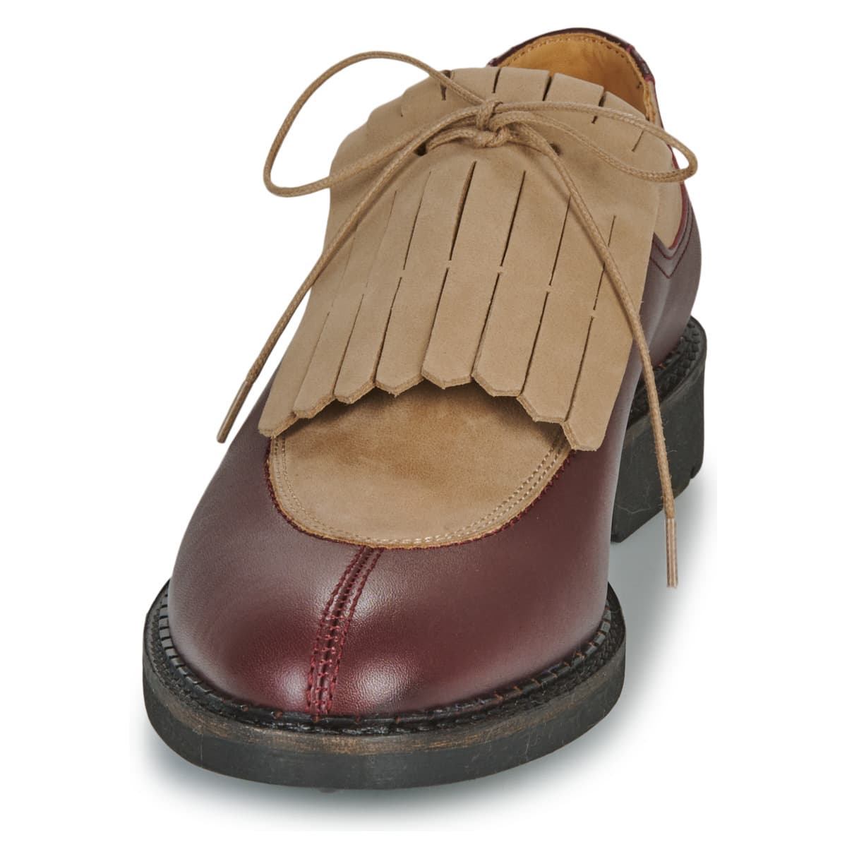 Women's Derby Shoes Pellet Bordeaux