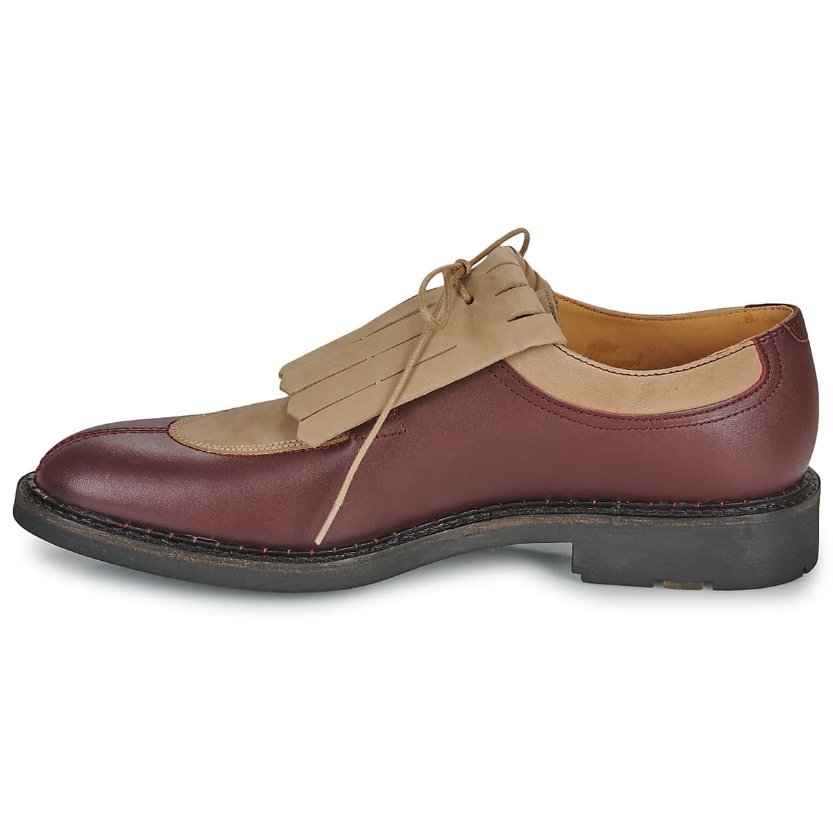 Women's Derby Shoes Pellet Bordeaux