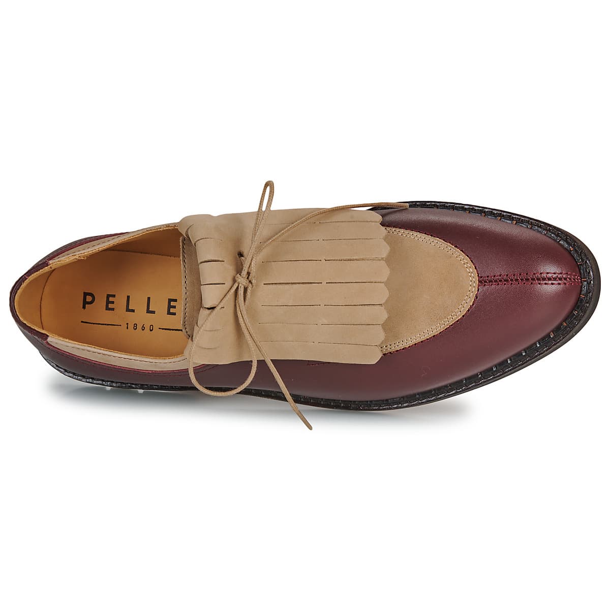 Women's Derby Shoes Pellet Bordeaux