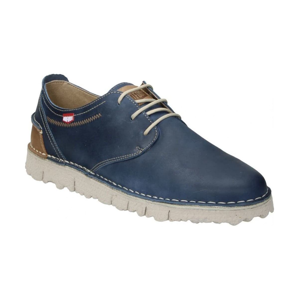 Men's Dress Shoes On Foot Blue