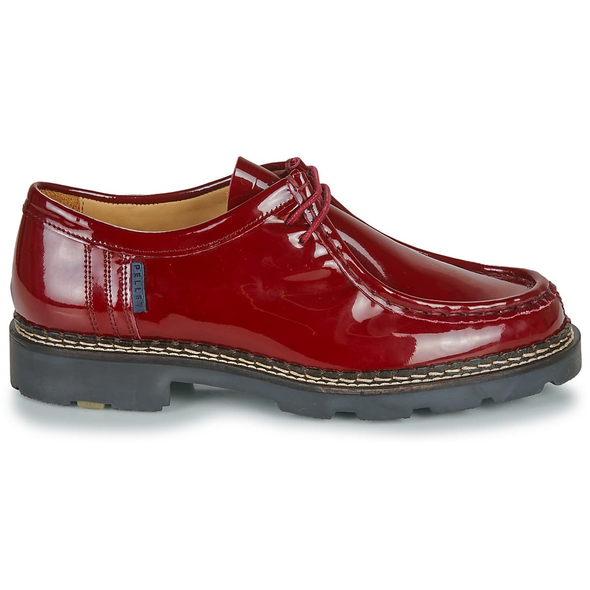 Women's Derby Shoes Pellet Bordeaux