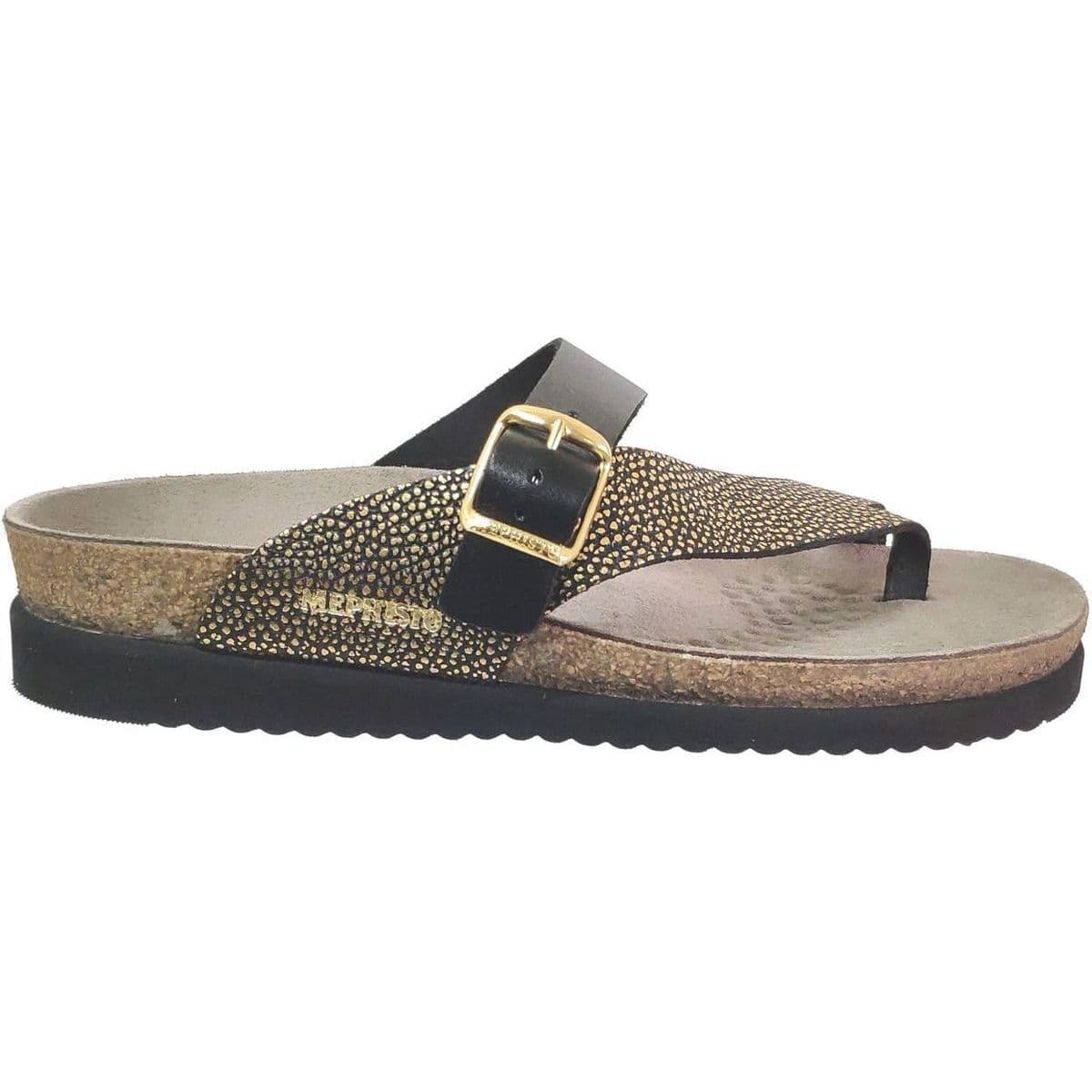 Women's Flip Flops Mephisto Black