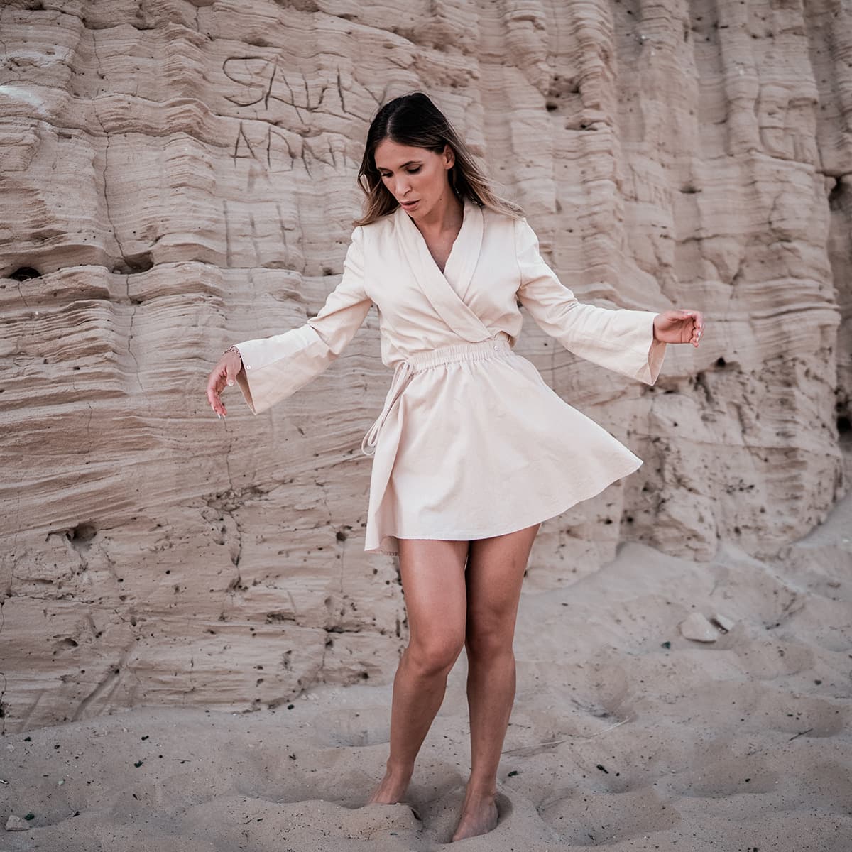 Women's Skirts THEAD. Beige