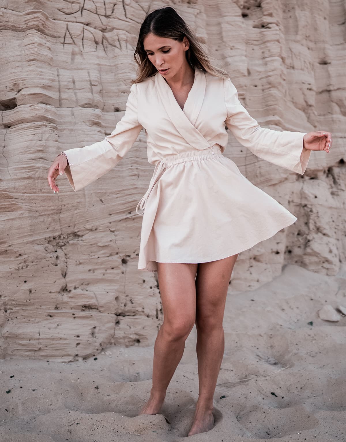 Women's Skirts THEAD. Beige